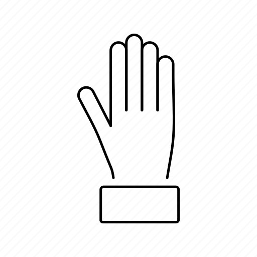 Fingers, hand, palm, up icon - Download on Iconfinder