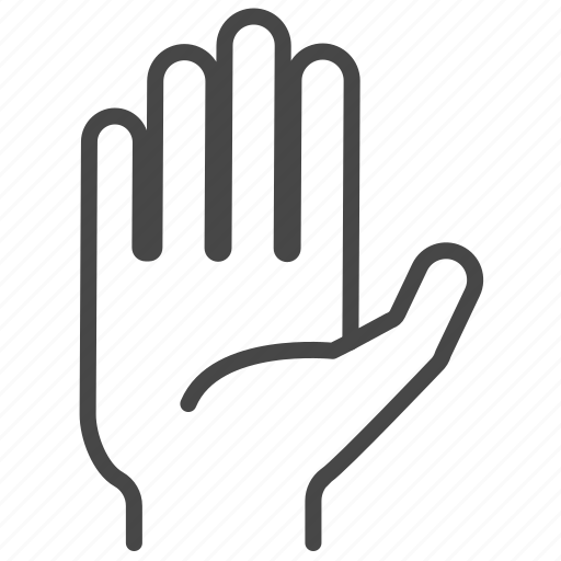 Five, gesture, hand, oath, palm, sign, swear icon - Download on Iconfinder