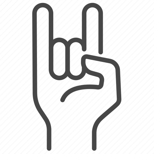 Fingers, gesture, hand, rock, rock and roll, rock on icon - Download on Iconfinder