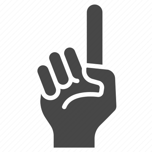 Fingers, forefinger, gesture, point, sign, up icon - Download on Iconfinder