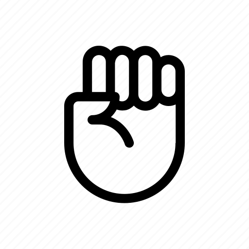Finger, fist, gesture, hand, handle, interaction, touch icon - Download on Iconfinder