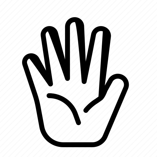 Hand, palm, interaction, gesture icon - Download on Iconfinder