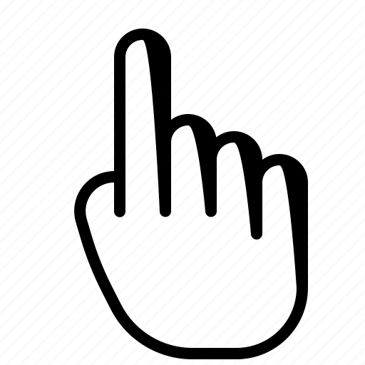 Hand, point, interaction, gesture icon - Download on Iconfinder
