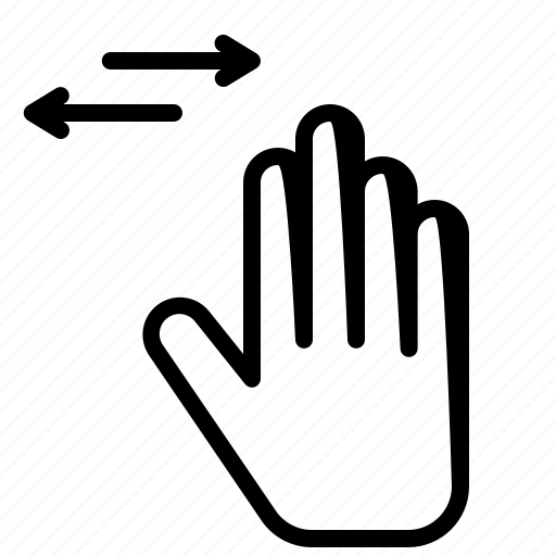 Hand, two, sides, interaction, gesture icon - Download on Iconfinder