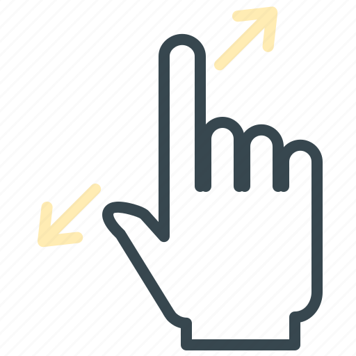 Arrows, expand, gesture, hand, move, zoom icon - Download on Iconfinder