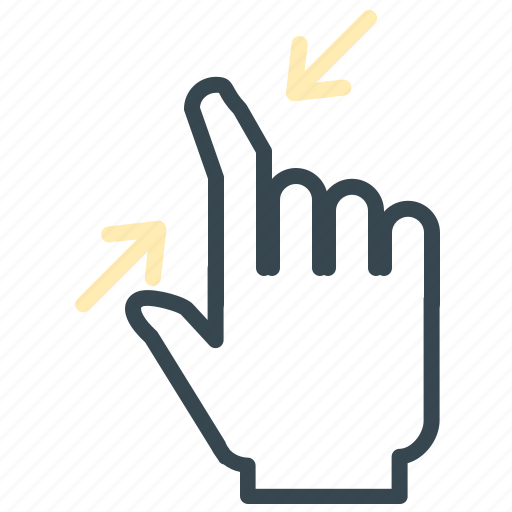 Arrows, gesture, hand, minimize, move icon - Download on Iconfinder