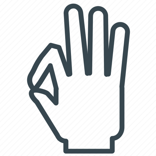 Diving, fingers, gesture, hand, ok icon - Download on Iconfinder