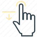 arrow, finger, gesture, hand, move