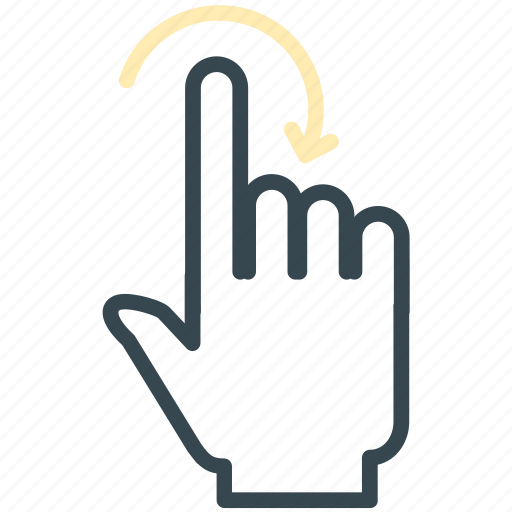 Arrow, gesture, hand, right, rotate icon - Download on Iconfinder