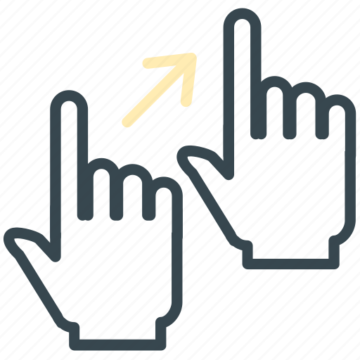 Arrow, corner, gesture, hand, move, right icon - Download on Iconfinder