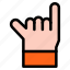 rock, hand, hands, and, gestures, sign 