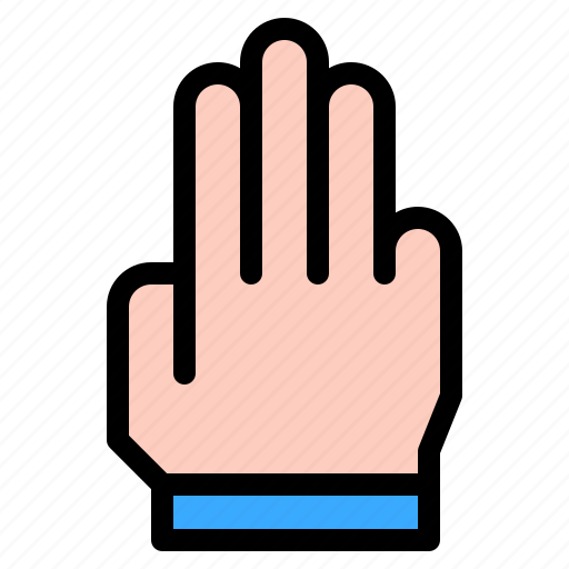Five, hand, hands, and, gestures, sign icon - Download on Iconfinder