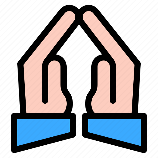 Praying, hand, hands, and, gestures, sign icon - Download on Iconfinder