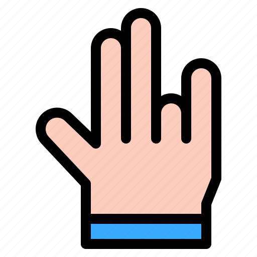 Shocker, hand, hands, and, gestures, sign icon - Download on Iconfinder