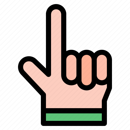 One, hand, hands, and, gestures, sign icon - Download on Iconfinder