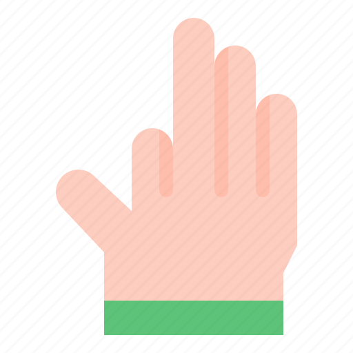 Three, hand, hands, and, gestures, sign icon - Download on Iconfinder