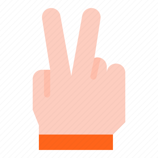 Victory, hand, hands, and, gestures, sign icon - Download on Iconfinder