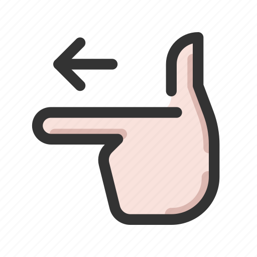 Gesture, hand, left, point icon - Download on Iconfinder