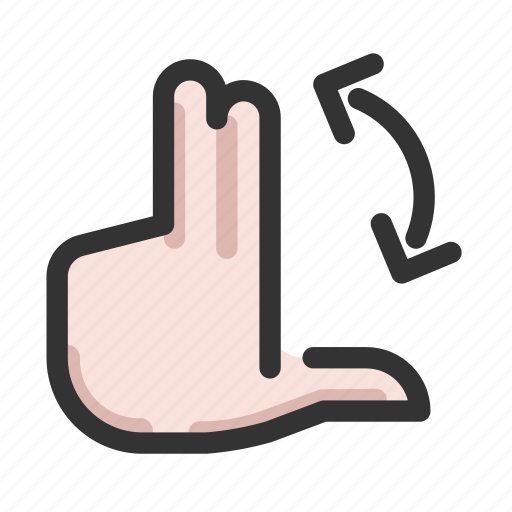 Gesture, hand, left, rotate icon - Download on Iconfinder