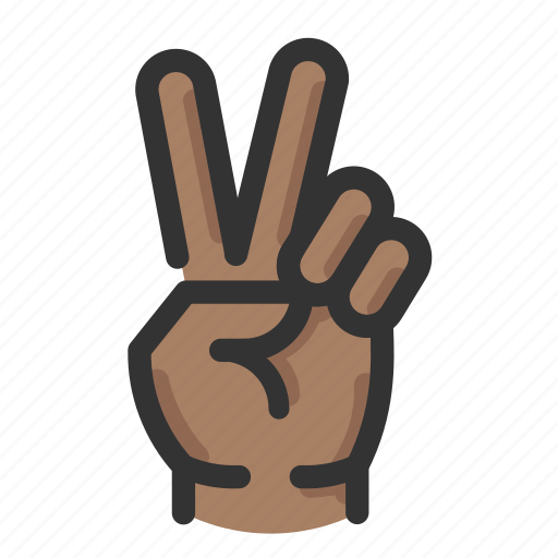 Count, gesture, hand, two icon - Download on Iconfinder