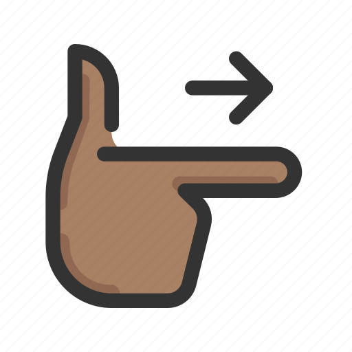 Gesture, hand, point, right icon - Download on Iconfinder