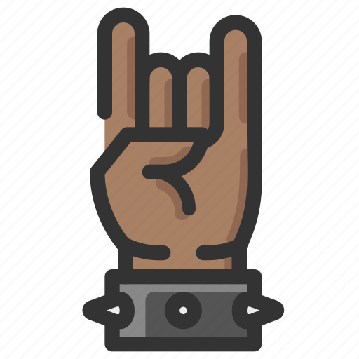 Devil, gesture, hand, horns, rock icon - Download on Iconfinder