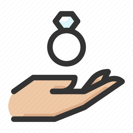 Gesture, give, hand, love, proposal, ring icon - Download on Iconfinder