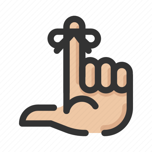Gesture, hand, reminder icon - Download on Iconfinder