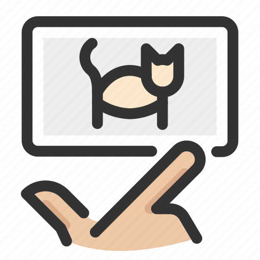 Cat, gesture, hand, picture, swipe icon - Download on Iconfinder