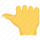 arrow, gesture, hand, interactive, thumb 