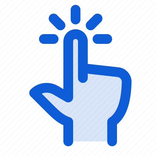 Hand, finger, touch, gesture, tap, click icon - Download on Iconfinder