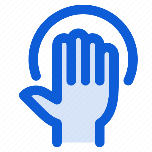 Hand, five, fingers, gesture, tap, hold icon - Download on Iconfinder