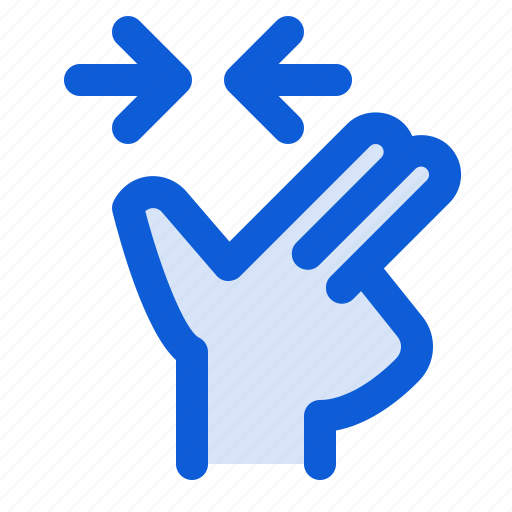 Hand, pinch, double, finger, gesture, touch icon - Download on Iconfinder