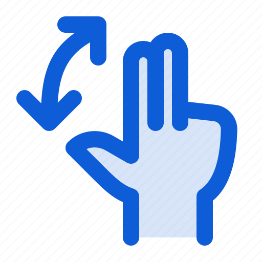 Hand, rotate, gesture, touch, double, finger icon - Download on Iconfinder
