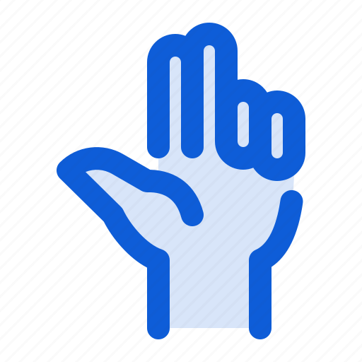Hand, two, finger, touch, gesture icon - Download on Iconfinder