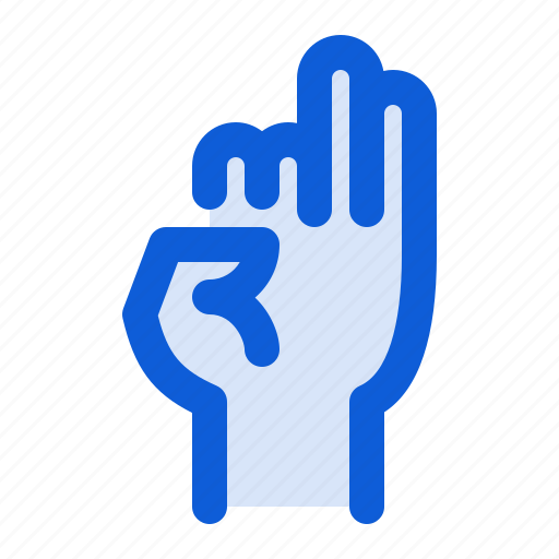 Hand, two, gesture, finger icon - Download on Iconfinder