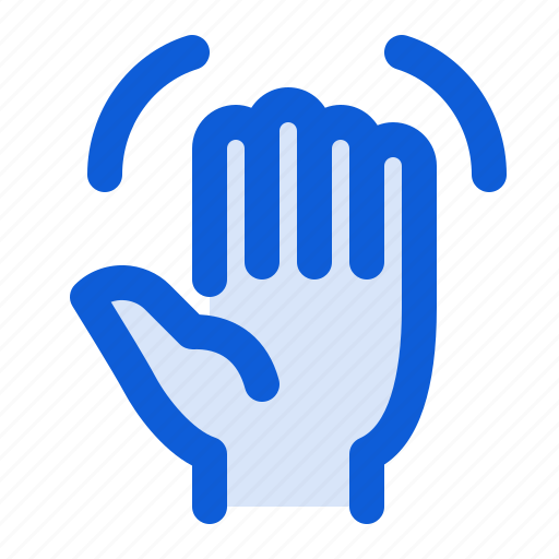 Hand, waving, fingers, gesture icon - Download on Iconfinder