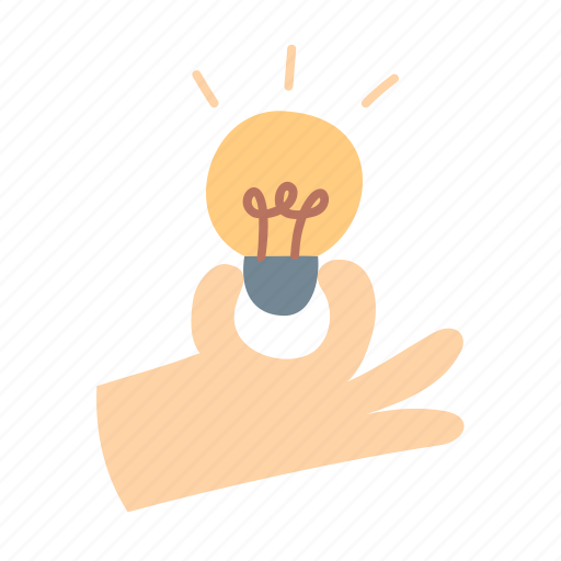 Idea, bulb, hand, power, inspiration icon - Download on Iconfinder