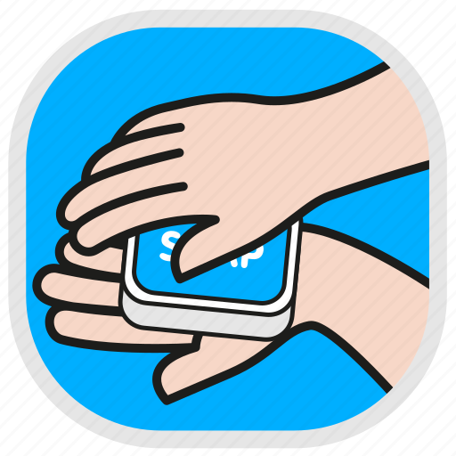 Coronavirus, finger, handwash, health, hygiene, soap, washing icon - Download on Iconfinder