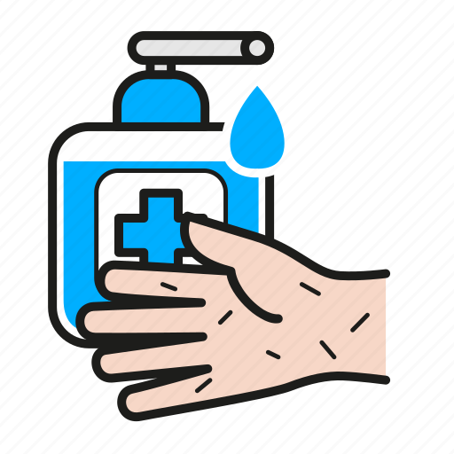 Coronavirus, hand, hand sanitizer, health, hygiene, wash, washing icon - Download on Iconfinder