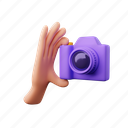hand holding camera, camera, photography, photo, video, picture, image, device, technology