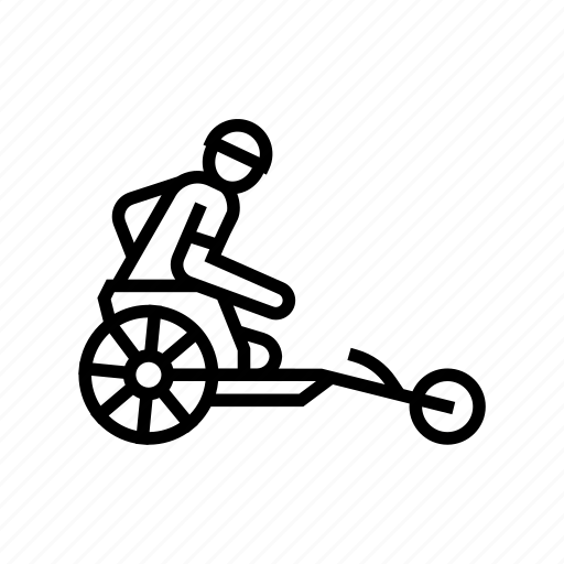 Bicycle, riding, race, handicapped, athlete, sport, game icon - Download on Iconfinder