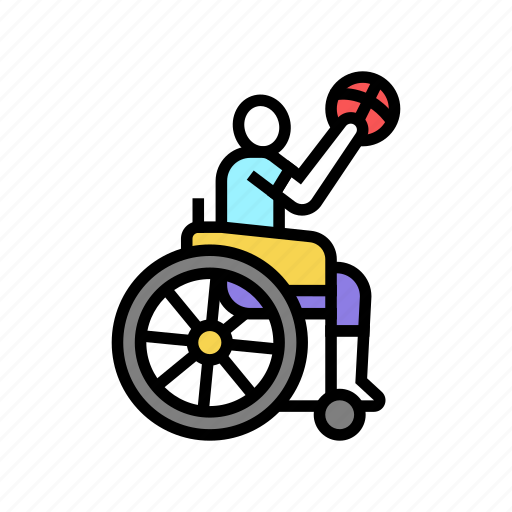 Basketball, game, play, handicapped, athlete, sport icon - Download on Iconfinder