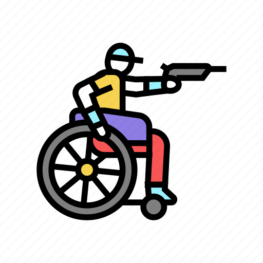 Shooting, handicapped, athlete, sport, game, basketball icon - Download on Iconfinder