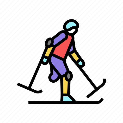 Skiing, handicapped, athlete, sport, game, basketball icon - Download on Iconfinder