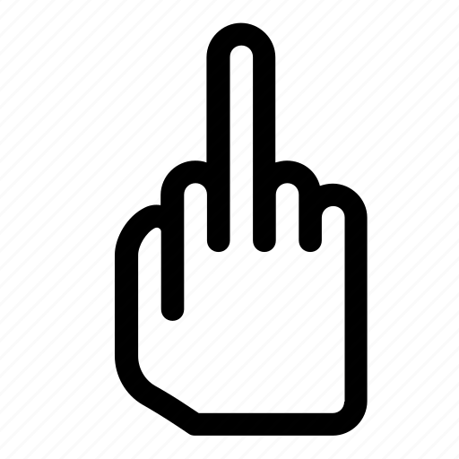 Anger, fuck, fuck off, fuck you, gesturing, hand, middle finger icon - Download on Iconfinder