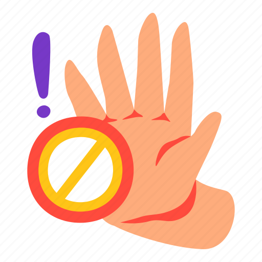 Stop, hold, wait, palm, hand, gesture, gestures icon - Download on Iconfinder