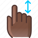 control, gesture, hand, scroll, slide, vertical 