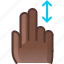 control, gesture, hand, scroll, slide, vertical 
