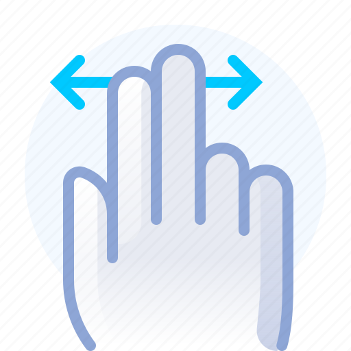 Control, fingers, gesture, hand, horizontal, scroll icon - Download on Iconfinder